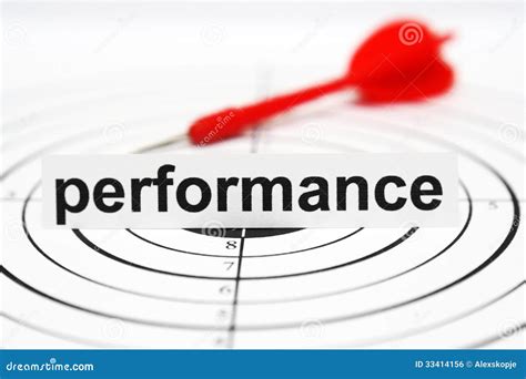 performance target stock photo image  goal concept