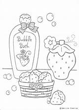 Coloring Bath Bubble Pages Strawberry Bathroom Color Drawing Print Getdrawings Hellokids Shortcake Getcolorings sketch template