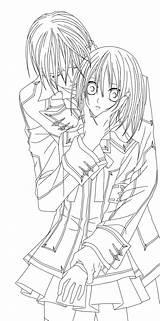 Vampire Knight Coloring Anime Pages Drawing Coloriage Female Zero Lineart Deviantart Getdrawings Yuuki sketch template