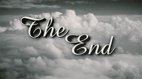 a retro old fashioned wizard of oz style the end movie or