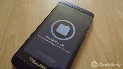 files and folders now available for blackberry 10