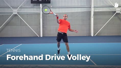 hit  forehand drive volley tennis youtube