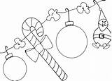 Coloring Pages Decoration Christmas sketch template