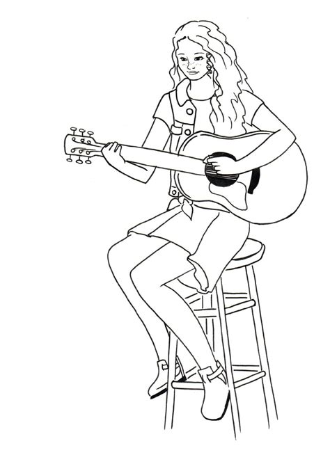 american girl paper doll coloring page