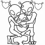 Astronomia Família Attic Extraterrestres Tudodesenhos Ausmalbild sketch template
