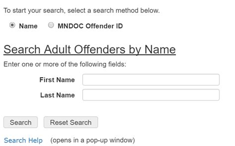 Minnesota Inmate Search Mn Department Of Corrections