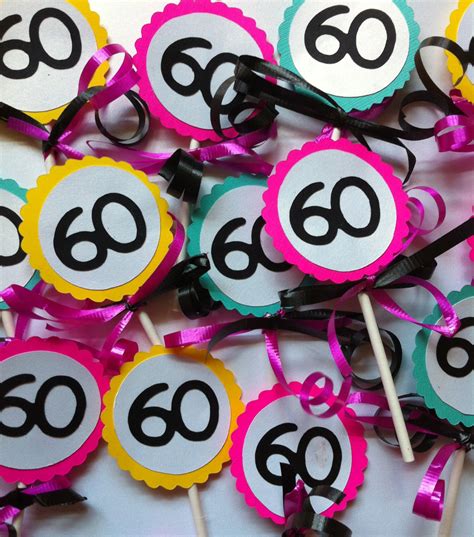 60th Birthday Decorations Party Favors Ideas