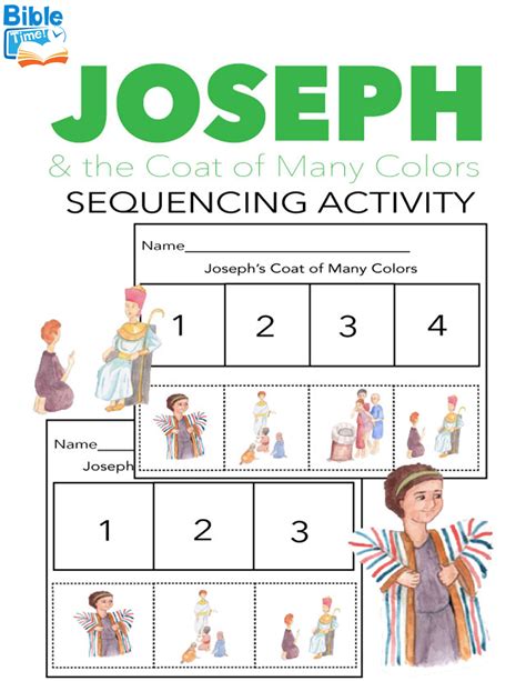 joseph bible activity sheets