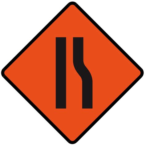 filesingapore road signs temporary sign road narrows  rightsvg
