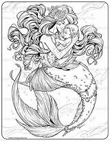 Sheets Sirenas Pintar sketch template
