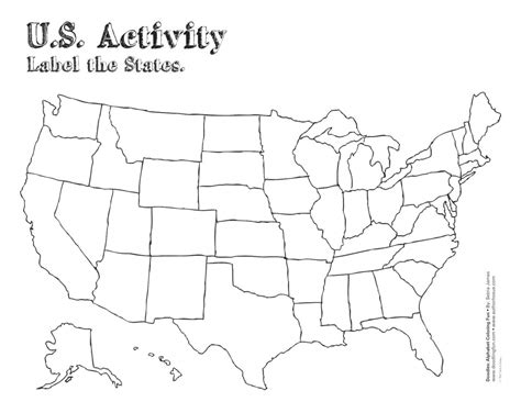 map   united states puzzle printable printable  maps