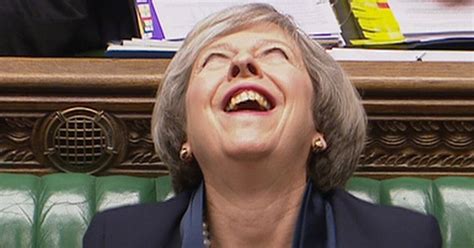 theresa may s disturbing sex gag and 7 other surprising jokes from her speech to journalists