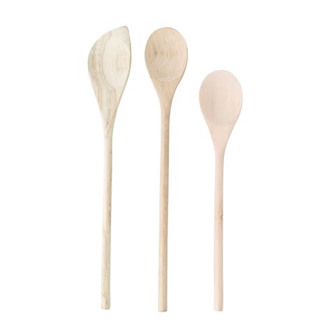 essential home  piece wooden spoon set