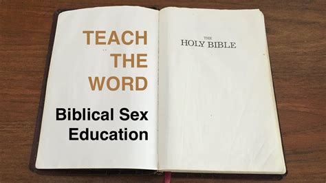 Biblical Sex Education Youtube