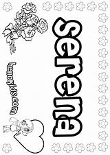Serena Brenna Coloring Pages Color Laurence Names Hellokids Name Lauren Print Lauryn sketch template