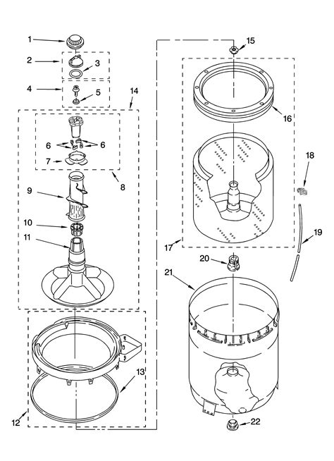 agitator basket  tub parts diagram parts list  model atwvq admiral parts washer