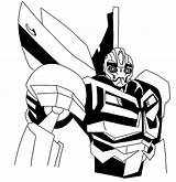 Coloring Pages Bumblebee Robot Transformer Printable Disguise Bumble Bee Popular sketch template