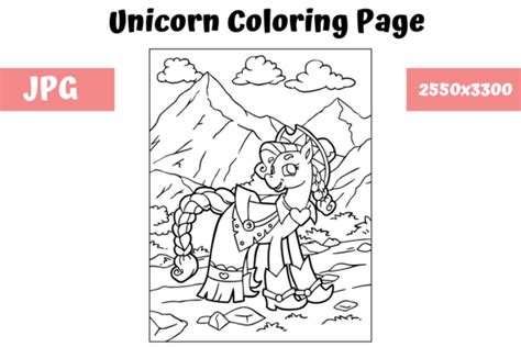 coloring book page unicorn  kids graphic  mybeautifulfiles