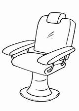 Barber Chair Coloring Pages sketch template