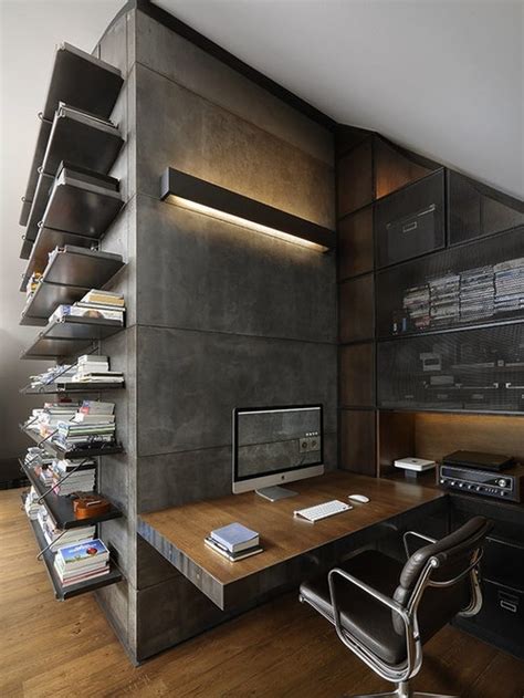 industrial home office ideas houzz