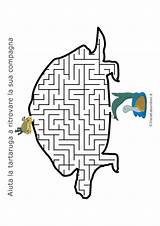 Labirinti Animali Labirinto Tartaruga sketch template