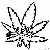 Marijuana Swear Stoner Garfield Bettercoloring sketch template