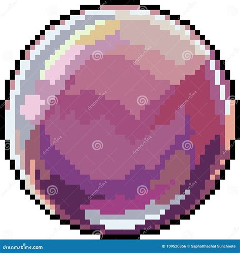 Vector Pixel Art Glass Mable Ball 109520856