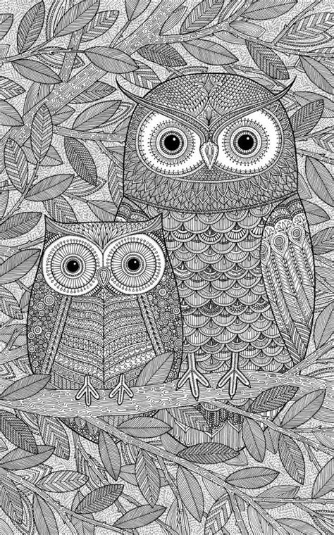 james newman gray owls coloring book art gond painting madhubani art