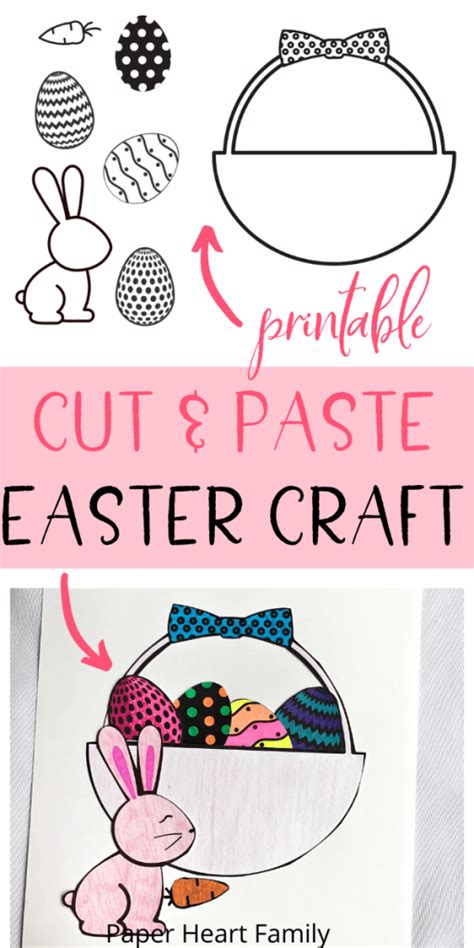 printable easter craft  kids simply print cut color  paste