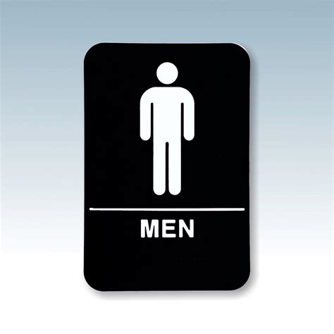 men accessible restroom sign ryder engraving