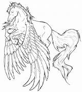 Friesian Coloring Pages Horse Pegasus Flight Drawing Deviantart Printable Adult Detail Color Books Myth Fantasy Drawings Colouring Rearing Lineart Winged sketch template