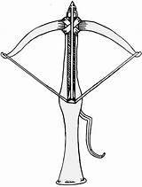 Crossbow Heraldic sketch template
