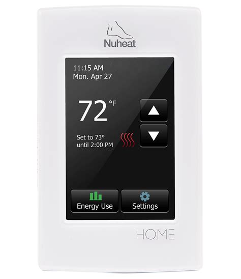 nuheat home programmable dual voltage thermostat  touchscreen floor heating abilities buy