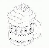 Coloring Hot Chocolate Library Popular Coloringhome sketch template