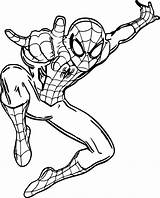 Spiderman Superhelden Malvorlage Abteilung Aufrufe sketch template