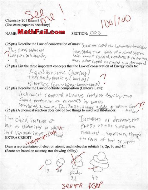 funny exam answers math fail math fail