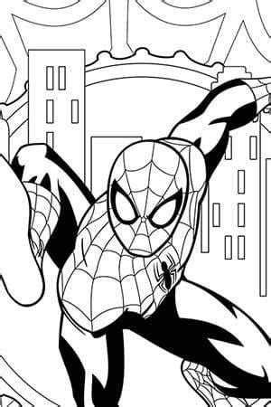 ultimate spider man coloring page spider man activities marvel hq