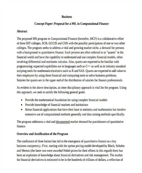 title  concept paper   write  concept