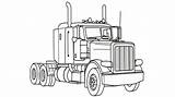 Mack Truck Drawing Coloring Pages Log Getdrawings Drawings sketch template