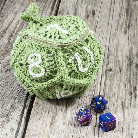 crochet dice bag patterns dragon egg dice bag pattern