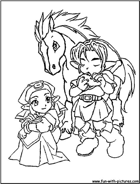 link zelda coloring pages coloring home