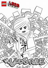 Lego Coloring Movie Pages Wyldstyle sketch template