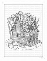 Cabins sketch template