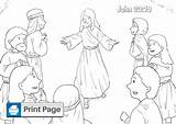 Doubting Disciples Jesus Access Printable sketch template