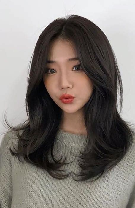Korean Long Hair Style With Bangs Asian Hairstyles Hair Wavy Amazing