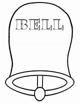 Bell Pages Coloring Bell1 sketch template