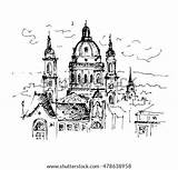 Budapest Basilica Vector Stephens sketch template
