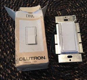 lutron diva dv p wh single pole  preset wall dimmer light switch white  ebay