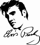 Elvis Presley Coloring Pages Silhouette Drawing Line  Dxf Stencil Colouring Print Color Tattoo Printable Vector 3axis Young Tattoos Clipart sketch template
