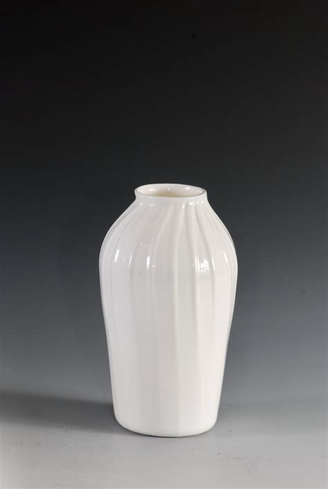 Opaque White Vase Delomosne
